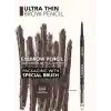Flormar Kaş Kalemi & Fırçası - Ultra Thin Brow Pencil - 004 Dark Brown - 8690604572137
