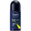 NIVEA MEN Erkek Roll-on Deodorant Deep Extreme 50ml, 72 Saat Anti-perspirant Ter Koruma, Yeni Enerji