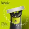 Philips Norelco OneBlade 360 Bıçaklar, OneBlade Elektrikli Tıraş Makinesi ve Düzeltici için Orijinal Yedek Bıçaklar, 4lü Paket, QP440/80