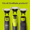 Philips Norelco OneBlade 360 Bıçaklar, OneBlade Elektrikli Tıraş Makinesi ve Düzeltici için Orijinal Yedek Bıçaklar, 4lü Paket, QP440/80