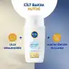 NIVEA SUN SPF50+ Hafif Dokulu Güneş Koruyucu Yüz Kremi 40ml, Yüksek Güneş Koruyucu, Erken Yaşlanma Karşıtı, Tüm Cilt Tipleri