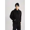 DeFacto Oversıze Kapüşonlu Sweatshirt B7849AXNS Erkek