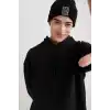 DeFacto Oversıze Kapüşonlu Sweatshirt B7849AXNS Erkek