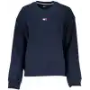 Tommy Jeans Bisiklet Yaka Düz Lacivert Kadın Sweatshırt BXY BADGE CREW EXT