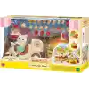 EPOCH Sylvanian Families Hamburger Standı Oyuncak Seti, Çok Renkli, Plastik, Latte Kedi Baba Figürü Dahil