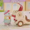 EPOCH Sylvanian Families Hamburger Standı Oyuncak Seti, Çok Renkli, Plastik, Latte Kedi Baba Figürü Dahil