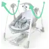 Ingenuity ConvertMe 2si 1 Arada Kompakt Taşınabilir Bebek Salıncağı ve Bebek Koltuğu, Pille Çalışan Titreşimler, Otomatik Sallanma, Doğa Sesleri - Nash