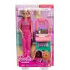 Barbie Kariyer Oyun Setleri - Doktor Bebek Çocuk Doktoru Barbie, sarışın bebek, 1 bebek figürü, mobilya ve aksesuarlar JCR72