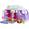POLLY POCKET™ Muhteşem Karavan Polly Pocket Muhteşem Karavan, bebek ve evcil hayvan oyun seti, kamp ve yiyecek temalı aksesuarlar, seyahat oyuncağı JCC32