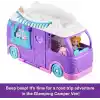 POLLY POCKET™ Muhteşem Karavan Polly Pocket Muhteşem Karavan, bebek ve evcil hayvan oyun seti, kamp ve yiyecek temalı aksesuarlar, seyahat oyuncağı JCC32