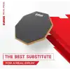 Evans RealFeel - Davul Alıştırma Pedi - Davul Pedi - Davulcu Uygulama Pedi - Kauçuk ve Neopren, 2 Taraflı, 15 cm