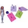 Barbie Color Reveal bebek ve aksesuarlar, Renk değişimi dahil 6 sürprizi ve balondan mini hayvan figürüyle, Balondan Hayvan Figürleri serisi (Stiller çeşitlilik gösterebilir), JFV58