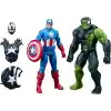 Marvel Avengers VenomVersus Titan Hero Serisi Venom Etkili Captain America ve Venom Etkili Hulk Aksiyon Figürü 2’li Paket, 30 cm Süper Kahraman Oyuncakları, 4 Yaş ve Üzeri