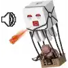 Mattel Minecraft Filmden ilham alan aksiyon figürü seti, ışıklar, sesler ve ateş topu fırlatma özelliğiyle balon figürü, fırlatıcı ve disk, piglin savaşçısı, JFB69
