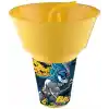 Batman Lisanslı Cips ve Mısır Kovalı Pipetli Bardak