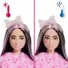 Barbie Cutie Reveal bebek ve aksesuarları, Yumuşak Dostlar Serisi kuzucuk, renk değişimi ve mini evcil hayvan dahil 10 sürpriz, JJP66