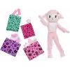 Barbie Cutie Reveal bebek ve aksesuarları, Yumuşak Dostlar Serisi kuzucuk, renk değişimi ve mini evcil hayvan dahil 10 sürpriz, JJP66