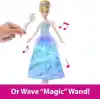 Mattel Disney Prensesi Cinderella Sihirli değnek sallandığında ışıkları yanan ve sesler çıkaran elbisesi ile, filmden ilham alan Balo Elbiseli Cinderella, JBF94