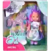 Simba, 105733728, Evi Love Unicorn Arkadaşım, Unicorn Figürü ve Özel Küçük Ahır, Çeşitli Aksesuarlar, Saç Bantlı Tatlı Bir Unicorn Elbisesi İle Birlikte, 12cm