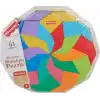 Fisher-Price Ahşap Mandala Yapboz Yürüme çağındaki çocuklar için 40 ahşap parçadan oluşan Fisher-Price Geometrik Mandala Yapboz Blokları HXT94