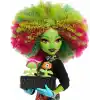 Kolej ceketi, yıllık ve bahçe gereçleriyle çevre kulübü temalı Monster High Gizemli Yıllık Venus McFlytrap bebek ve aksesuar seti, JDR59
