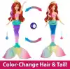 Mattel Disney Prensesi Yüzen ve Renk Değiştiren Ariel Bebek Disney prensesi oyuncakları, yüzen deniz kızı Ariel bebek HPD43