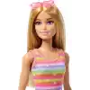 Barbie Paten ve Koşu Arkadaşım oyun seti, sarışın bebek ve paten kayan köpekçik, tasma, uyumlu patenler, güneş gözlükleri ve evcil hayvan aksesuarları, JMJ44