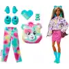 Barbie Cutie Reveal Sevimli Ayıcıklar bebek ve aksesuarları, Mutlu Ayıcık, renk değişimi ve mini ayıcık dahil 10 sürpriz içeren 2. seri, JFV62