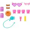 Barbie Paten ve Koşu Arkadaşım oyun seti, sarışın bebek ve paten kayan köpekçik, tasma, uyumlu patenler, güneş gözlükleri ve evcil hayvan aksesuarları, JMJ44