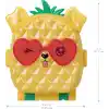 Polly Pocket mini bebek ve aksesuarları ile Ananas Köpekçik Plajı mini oyun seti, mikro bebek ve evcil hayvanlar dahil 8 aksesuar, JFV00
