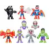 SPIDEY AND HIS AMAZING FRIENDS Marvel, Iron Man ve Müthiş Arkadaşları Örümcek ve Demir Adam: Avengers Takım Oluşturma, 3 İnç Aksiyon Figürü Seti, 3+
