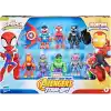SPIDEY AND HIS AMAZING FRIENDS Marvel, Iron Man ve Müthiş Arkadaşları Örümcek ve Demir Adam: Avengers Takım Oluşturma, 3 İnç Aksiyon Figürü Seti, 3+