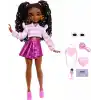 Kahverengi saçlı ve eklemleri bükülebilen Barbie Dream Besties Brooklyn bebek ve aksesuarları, dans temalı oyuncaklar, JKP51