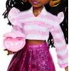 Kahverengi saçlı ve eklemleri bükülebilen Barbie Dream Besties Brooklyn bebek ve aksesuarları, dans temalı oyuncaklar, JKP51