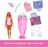 Barbie Pop Reveal Serisi bebek ve aksesuar seti, Atıştırmalık Serisi, Lolipop Düşkünü Şeker Kız ve evcil hayvanı, renk değişimi dahil 8 sürpriz, JFY62