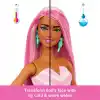 Barbie Pop Reveal Serisi bebek ve aksesuar seti, Atıştırmalık Serisi, Lolipop Düşkünü Şeker Kız ve evcil hayvanı, renk değişimi dahil 8 sürpriz, JFY62