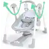 Ingenuity ConvertMe 2si 1 Arada Kompakt Taşınabilir Bebek Salıncağı ve Bebek Koltuğu, Akülü Titreşimler, Otomatik Sallanma, Doğa Sesleri - 9 kga kadar
