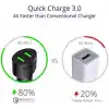 Tronsmart CC2TF Çift USB Çıkışlı Qualcomm QC 3.0 Araç Şarj Cihazı