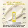Maruderm SPF 50+ C Vitaminli Güneş Kremi – Aydınlatıcı ve Nemlendirici Geniş Spektrum Güneş Koruyucu, Hyaluronik Asit & Seramid ile, 50 ML