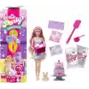 Barbie Parti Paketi bebek ve aksesuarlar, Minik Dostumun Doğum Günü serisi Doğum Günü Fiyonkları seti ve renk değişimi ile pasta süsleme etkinliği dahil 10 sürpriz, JFG70