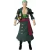 Anime Heroes Tek Parça Figürler Roronoa Zoro Aksiyon Figürü, Değiştirilebilir Kollar ve Yüzler ile Mafsallı Zoro Anime Figürü, Bandai Tek Parça Aksiyon Figürleri Korsan Oyuncakları Serisi, 17 cm
