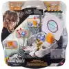 Jurassic World Duyusal Oyun Seti, katlanabilir çantada 8 mini figür, model kili ve döndürülebilir çark, JKG89