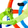 Hot Wheels Akrobasi Pistleri Dolambaçlı Hız Pisti oyuncak araba, pist ve oyun seti, 1:64 ölçekli metal araç, 2 çember ve 2 çarpışma alanı, kolayca birleştirilebilen sistem, JHK73
