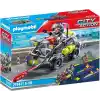 Playmobil City Action 71147 Swat-Multi-Terrain-Quad, Dönüştürülebilir Sek Sürat Teknesi, 5 Yaş ve Üzeri Çocuklar İçin Oyuncak