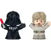 Hayranlar için özel Little People Collector STAR WARS: I Am Your Father seti, sergileme kutusunda Darth Vader ve Luke Skywalker figürleri, JFW74
