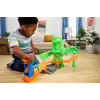 Hot Wheels Monster Trucks Mutant Canavarla Mücadele oyun seti, 1:64 ölçekli Mutant Rhinomite oyuncak kamyon ve 110 gram yeniden kullanılabilir Slime, JMK90