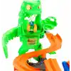 Hot Wheels Monster Trucks Mutant Canavarla Mücadele oyun seti, 1:64 ölçekli Mutant Rhinomite oyuncak kamyon ve 110 gram yeniden kullanılabilir Slime, JMK90