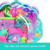 Polly Pocket bebekler ve oyun seti, Işıltılı Ada taşınabilir mini oyun seti, 1 mikro deniz kızı bebek, okyanus canlıları ve temaya uygun aksesuarlar, JCB16