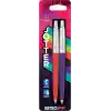 PARKER Jotter Originals Tükenmez Kalemler | Retrowave Koleksiyonu | Vermilion Kırmızı ve İndigo Moru | Mavi Mürekkep | Orta Nokta | 2 Adet