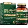 Nutraxin Bromelain Forte – 750 mg Bromelain, Yeşil Çay Ekstresi, Krom ve Probiyotik İçeren Tablet – 60 Tablet – Alerjen İçermez